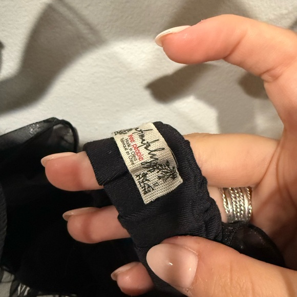 Free People Black Ruffle Tank Top - Picture 4 of 4